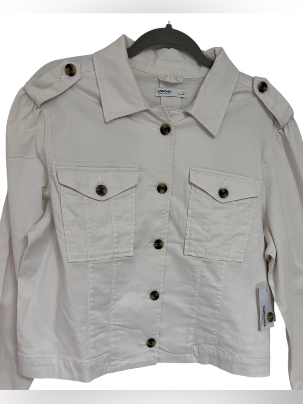NWT • Sonoma Women’s Cream Utility Jacket